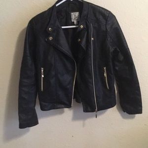 Art Class Black Leather Jacket